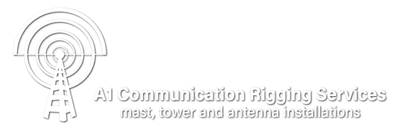 A1_Weblogo_WH_drop A1 Communication Rigging Services
